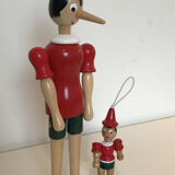 Wooden Pinocchio duo