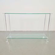 Glass and Acrylic The Hague Console Table from Bor Design, 1990s