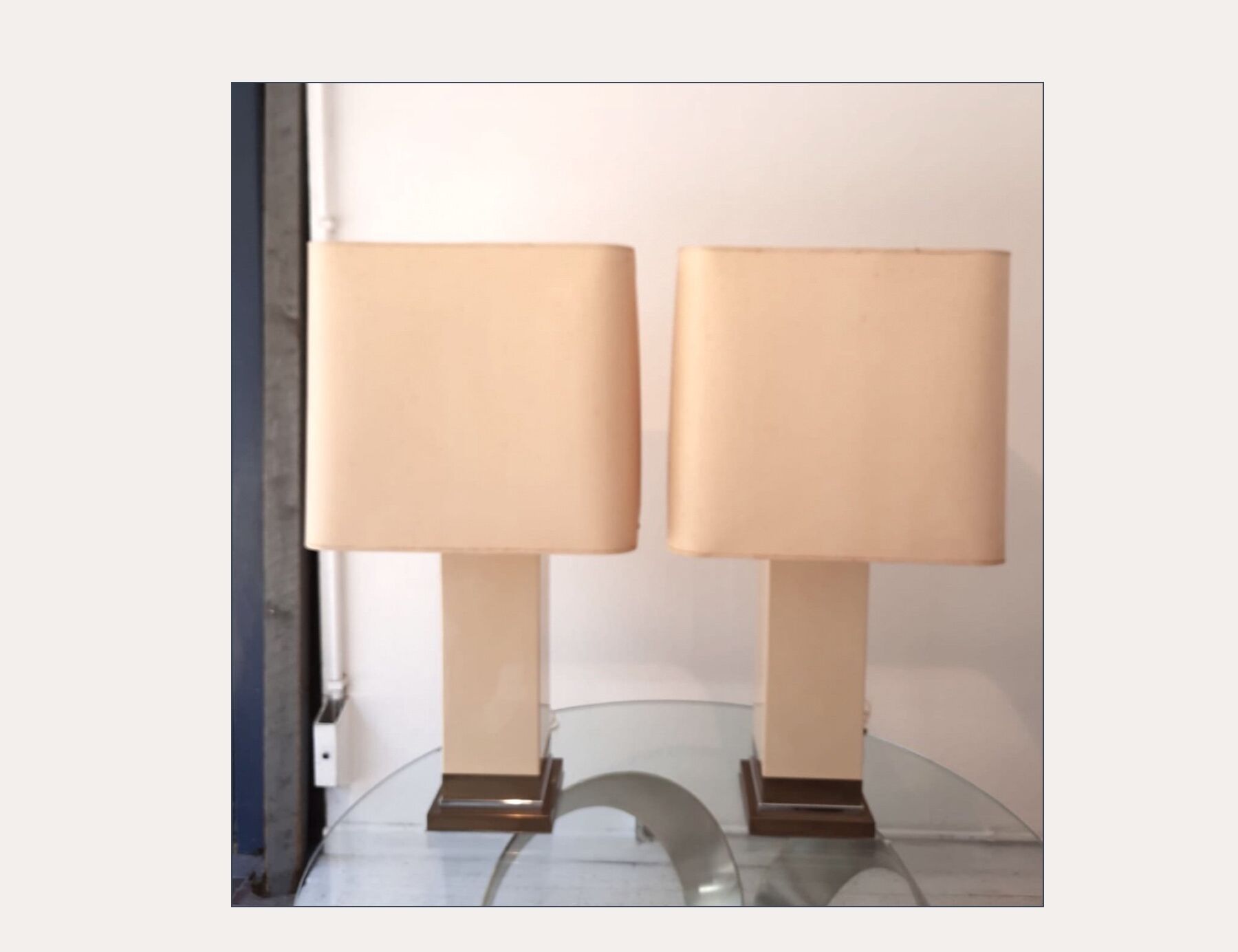 Paire de lampes Jean Claude Mahey