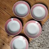 Five soup plates FB85 Badonviller