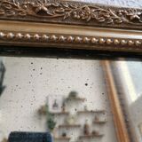 Mirror 80 x 58 cm Louis Philippe old gilded
