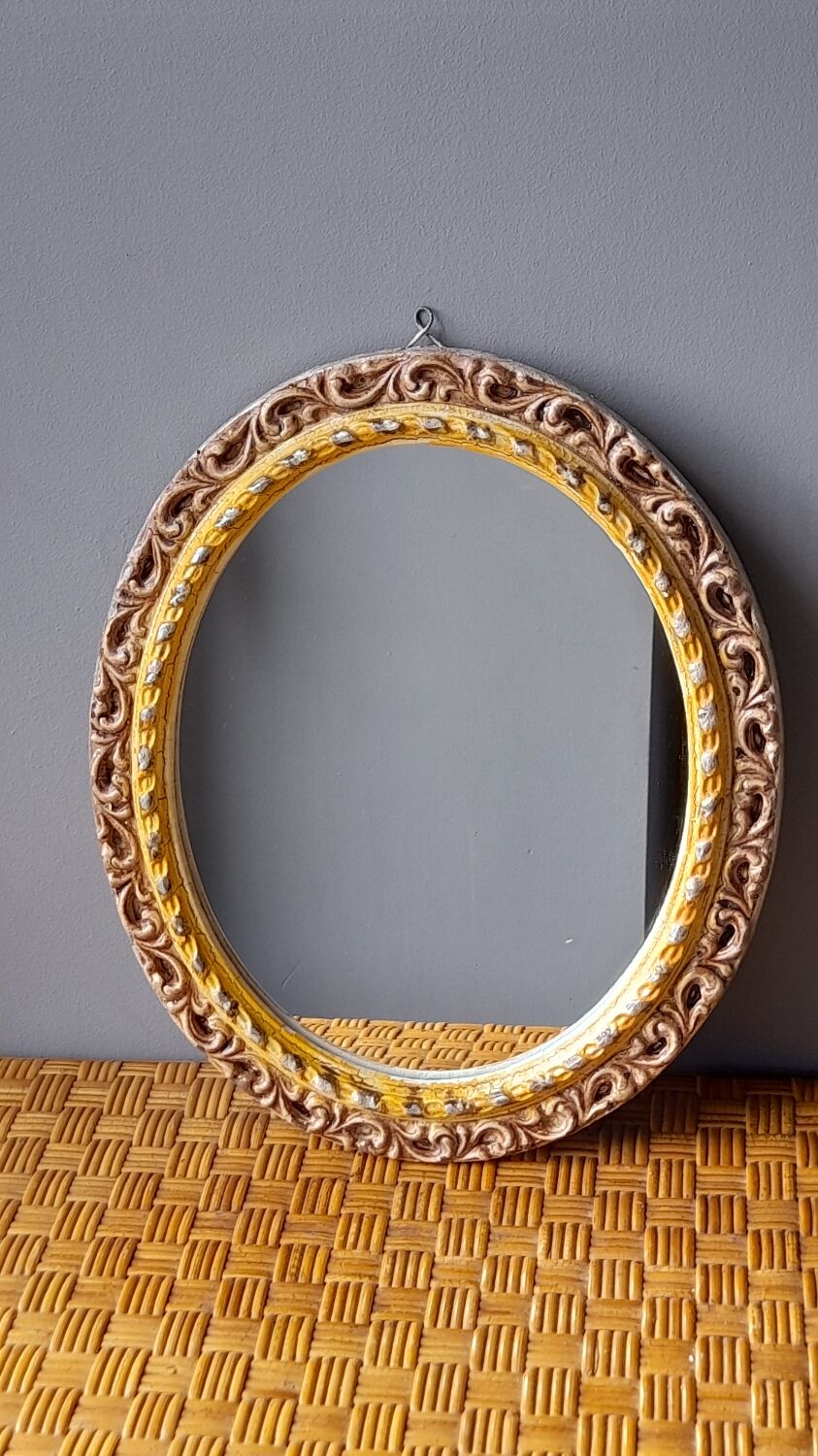 Antique stucco mirror