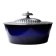 Victorian bonbonnière by George T. & Co, cobalt glass and silver-plated metal, 19th century.