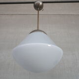 Antique german opaline pendant light by Kandem