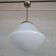 Antique german opaline pendant light by Kandem