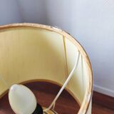 Pair of vintage 1970s Italian lamps in solid brass