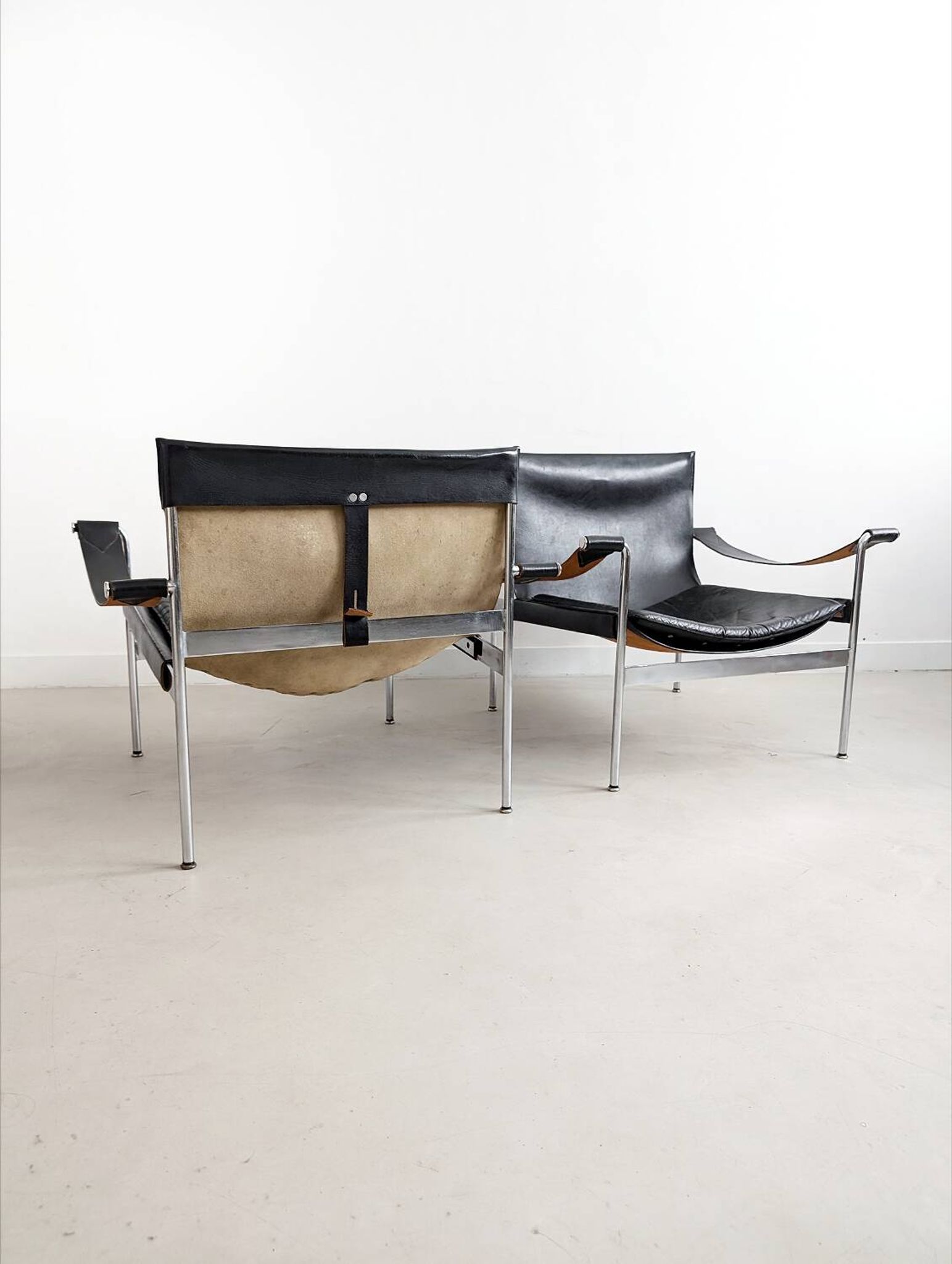 Lot de 2 chaises longues « D99 » par Hans Könecke pour Tecta années 1960