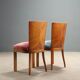Ensemble de chaises vintage en velours