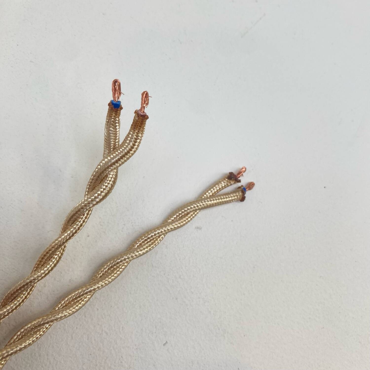 Pair of white opaline pendant lights