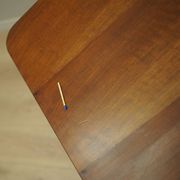 Walnut table, Italian design, 1960s, manufacture: Italy