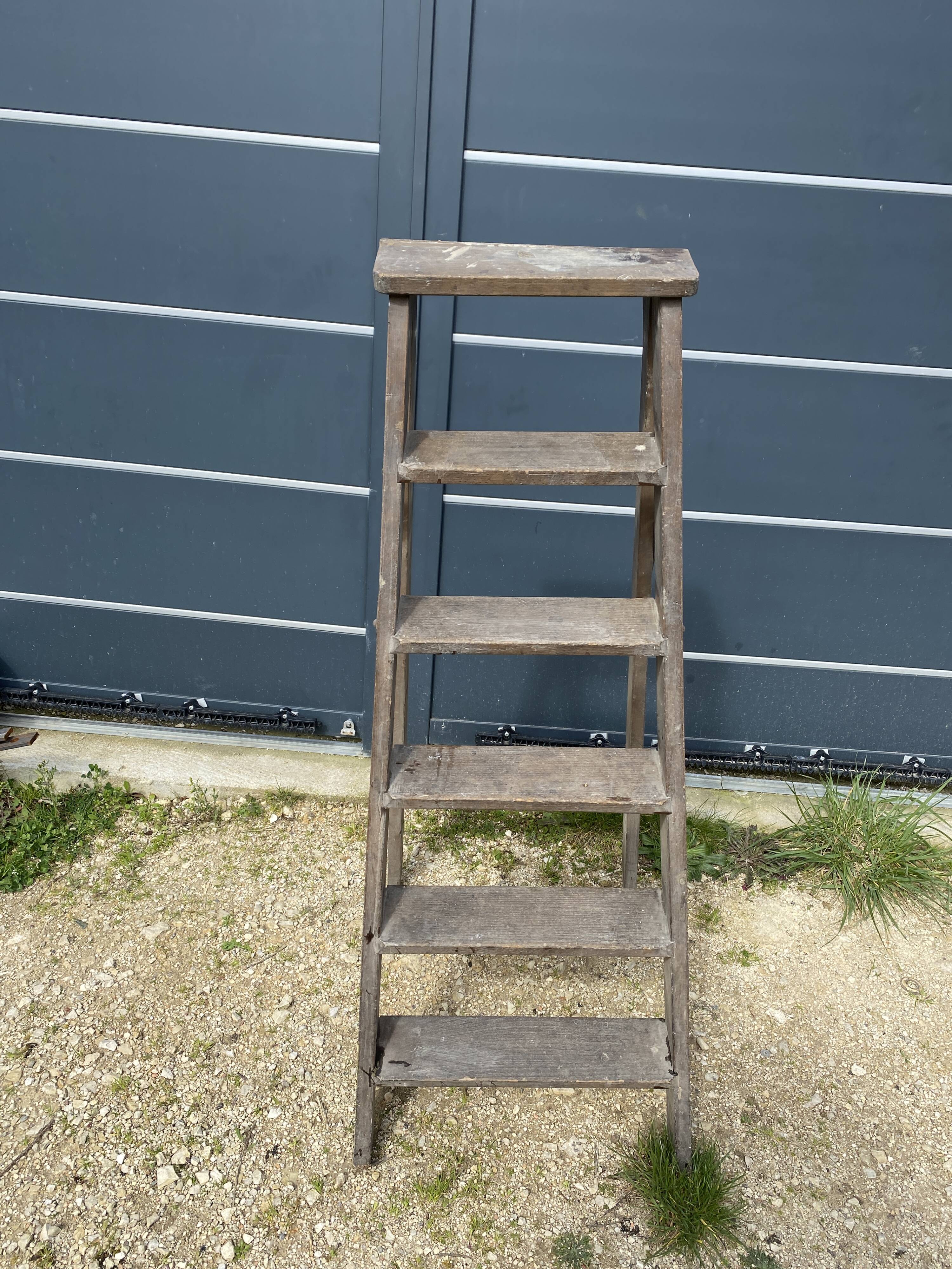 wooden stepladder