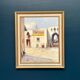 Swedish Oil on Canvas – “Southern Street” by J. Erix