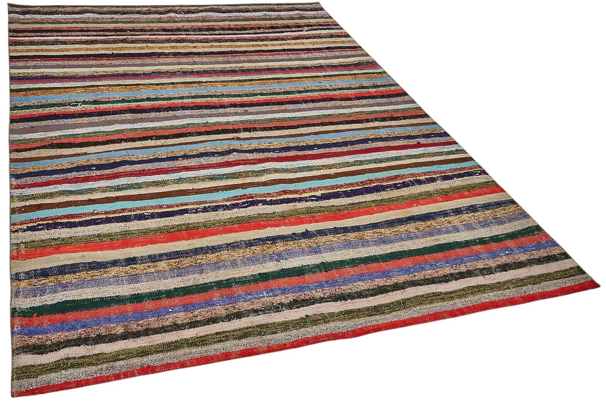 Turkish Handwoven Flatweave Chaput Kilim 176 cm x 246 cm