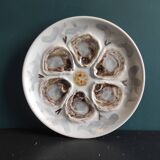 Vintage French oyster plate, Saint Amand