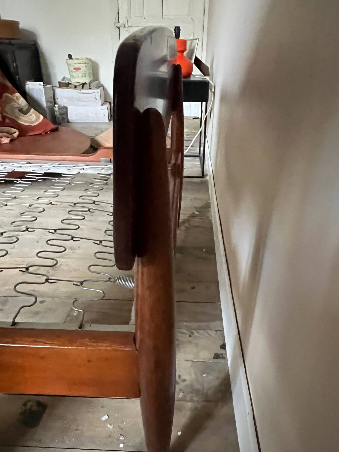 Teak bed by Henri Lancel from the 50s and 60s