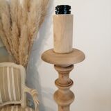 Vintage wooden floor lamp