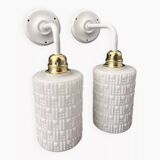 Pair of vintage wall lights of Scandinavian origin