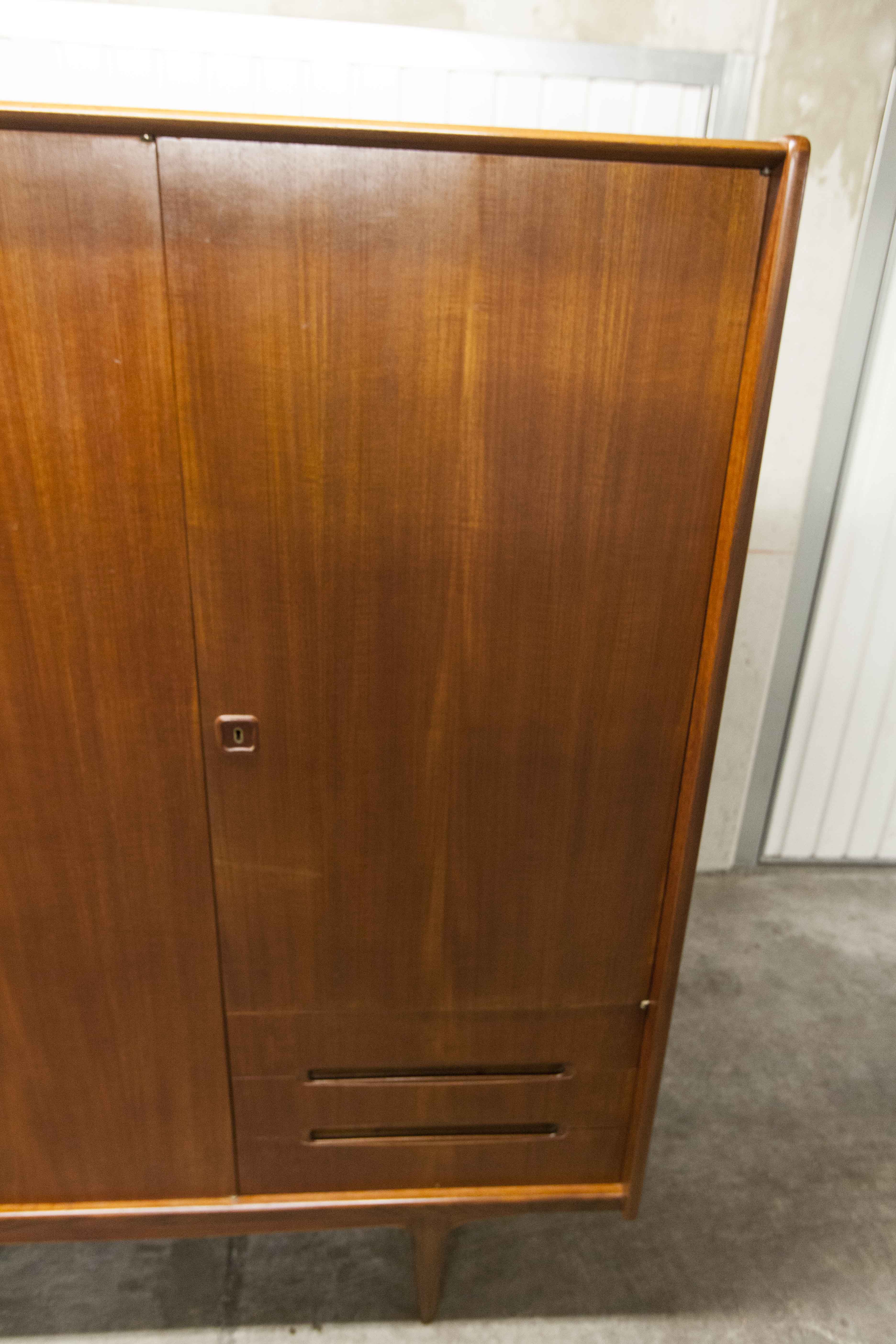 Scandinavian wardrobe 1960 Simat teak
