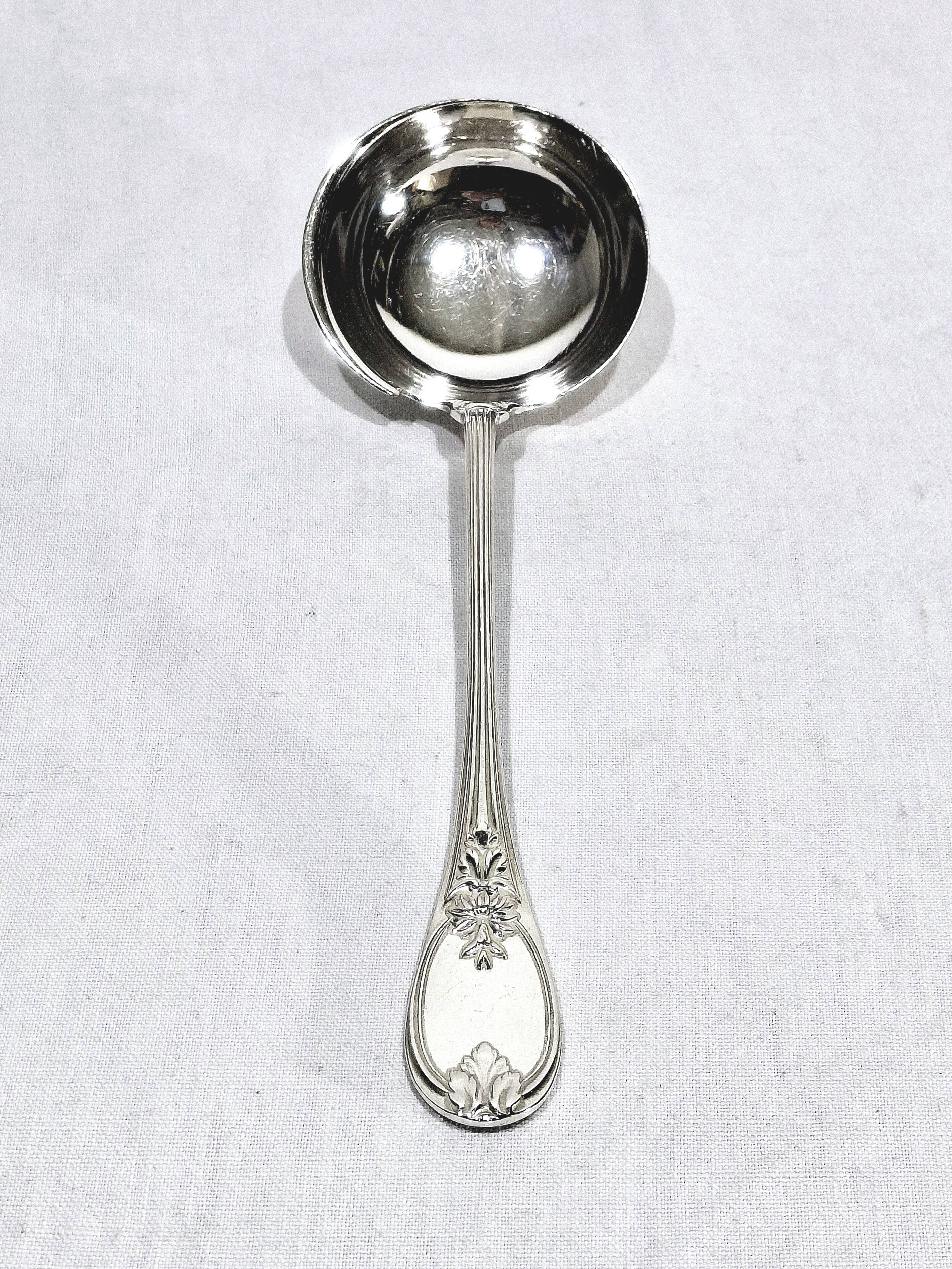 Christofle Cutlery Set - Trianon Model - 155 Pieces, Silver-Plated Metal