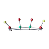 Metal coat rack with wooden balls, 8 hooks, 1950