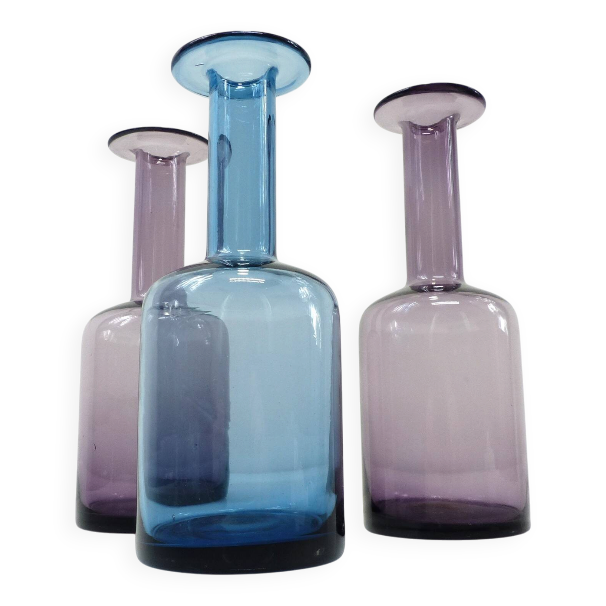 Set of three Gulvvase vases by Otto Brauer for Holmegaard – Denmark
