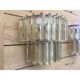 Transparent “Triedro” Murano glass wall sconce