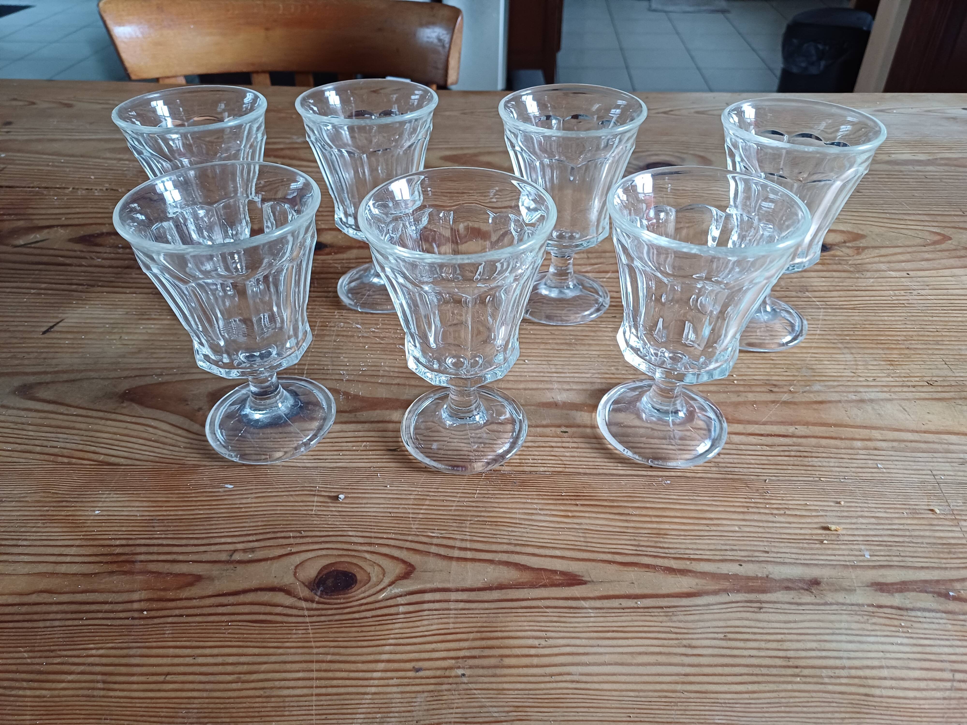 7 old glasses