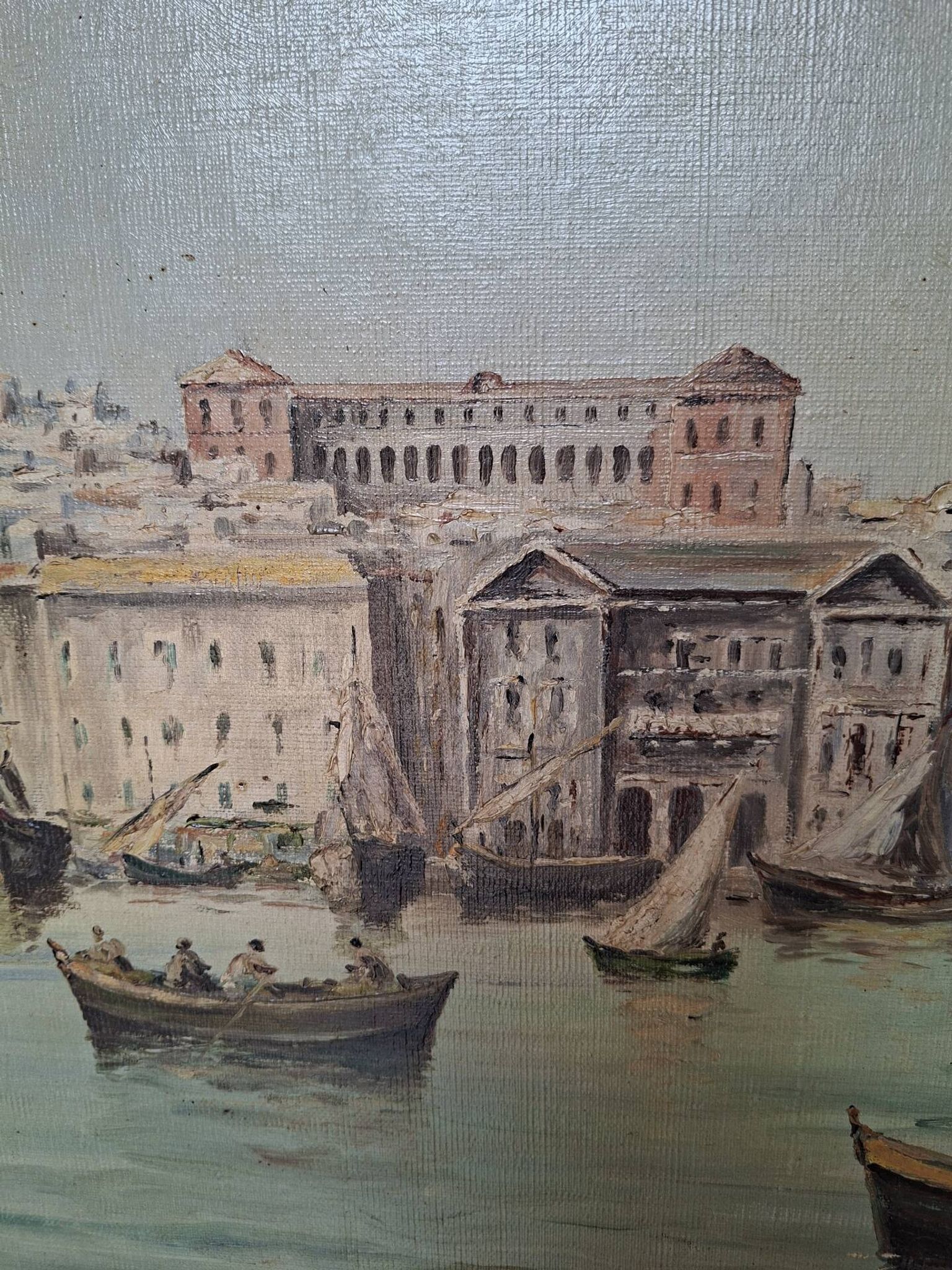 Peinture marine xixe sur toile signée J Alberti
