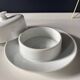 White Limoges porcelain butter dish