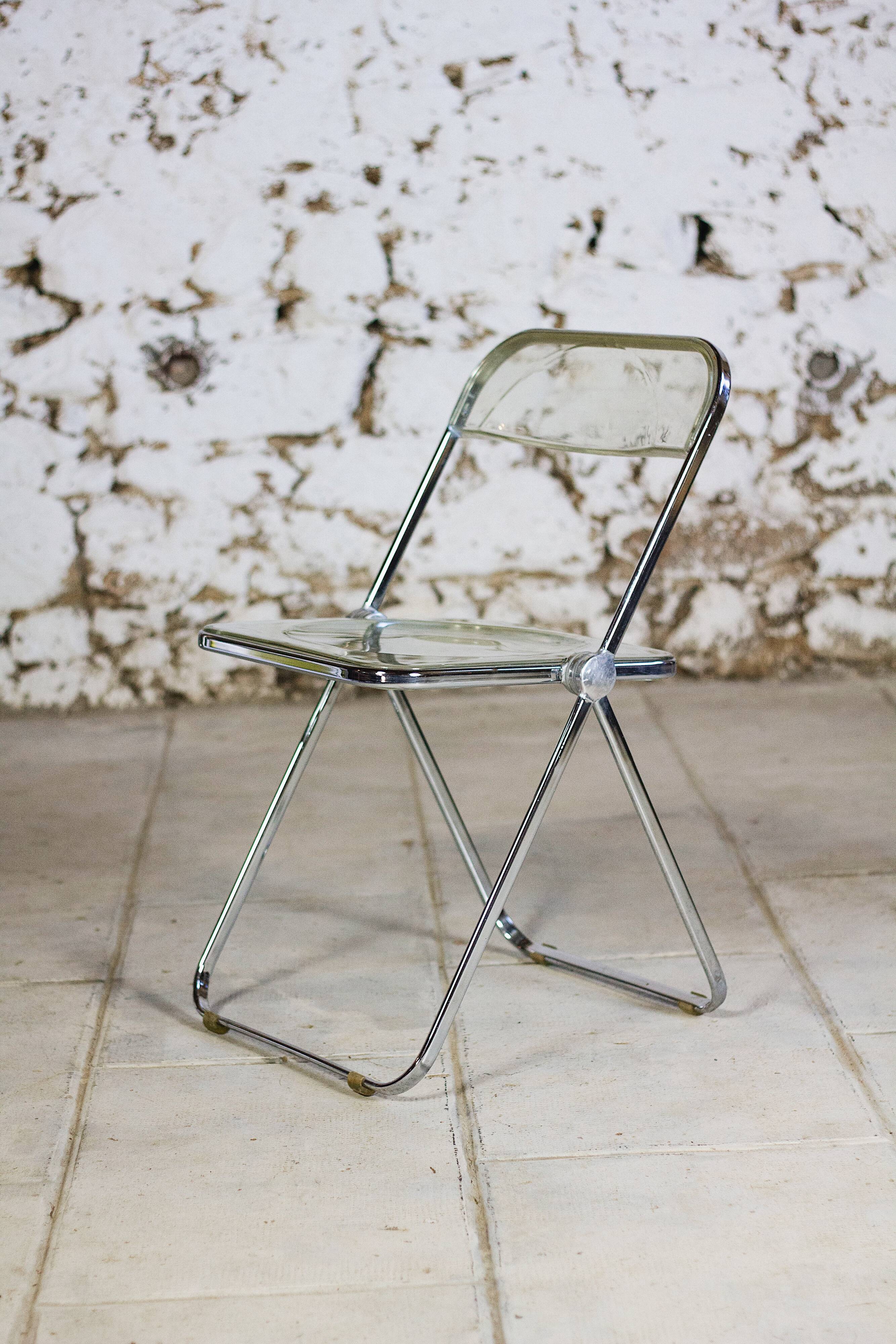 Folded chair by Giancarlo Piretti for Anonima Castelli, 1970