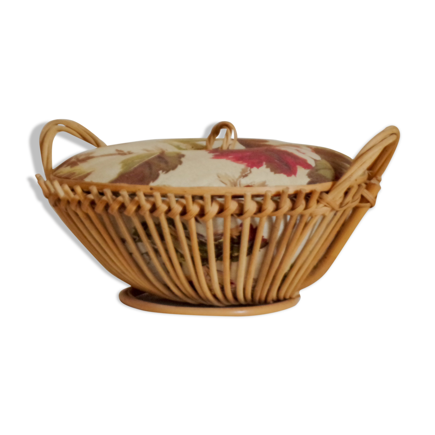 Sewing box or rattan suitcase