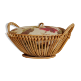 Sewing box or rattan suitcase
