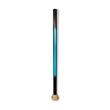 Mid century travertine and plexiglass italian floor lamp