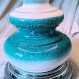 70s ceramic and chrome lamp