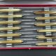 Coffret 12 couteaux inox corne art déco