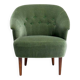 Carl Malmsten Swedish Lounge Chair, 1950s, in Mohair Velvet by Chase Erwin
