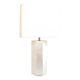 La Luco lamp in white lacquered ash and gold leaf