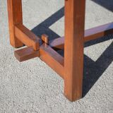 Farmhouse table with extensions and its 2 benches, living room table, solid wood table, kitchen, chalet, ca