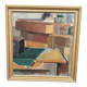 Swedish Oil on Canvas – “Cubist Rooftops” by Gustav Adolf Johansson