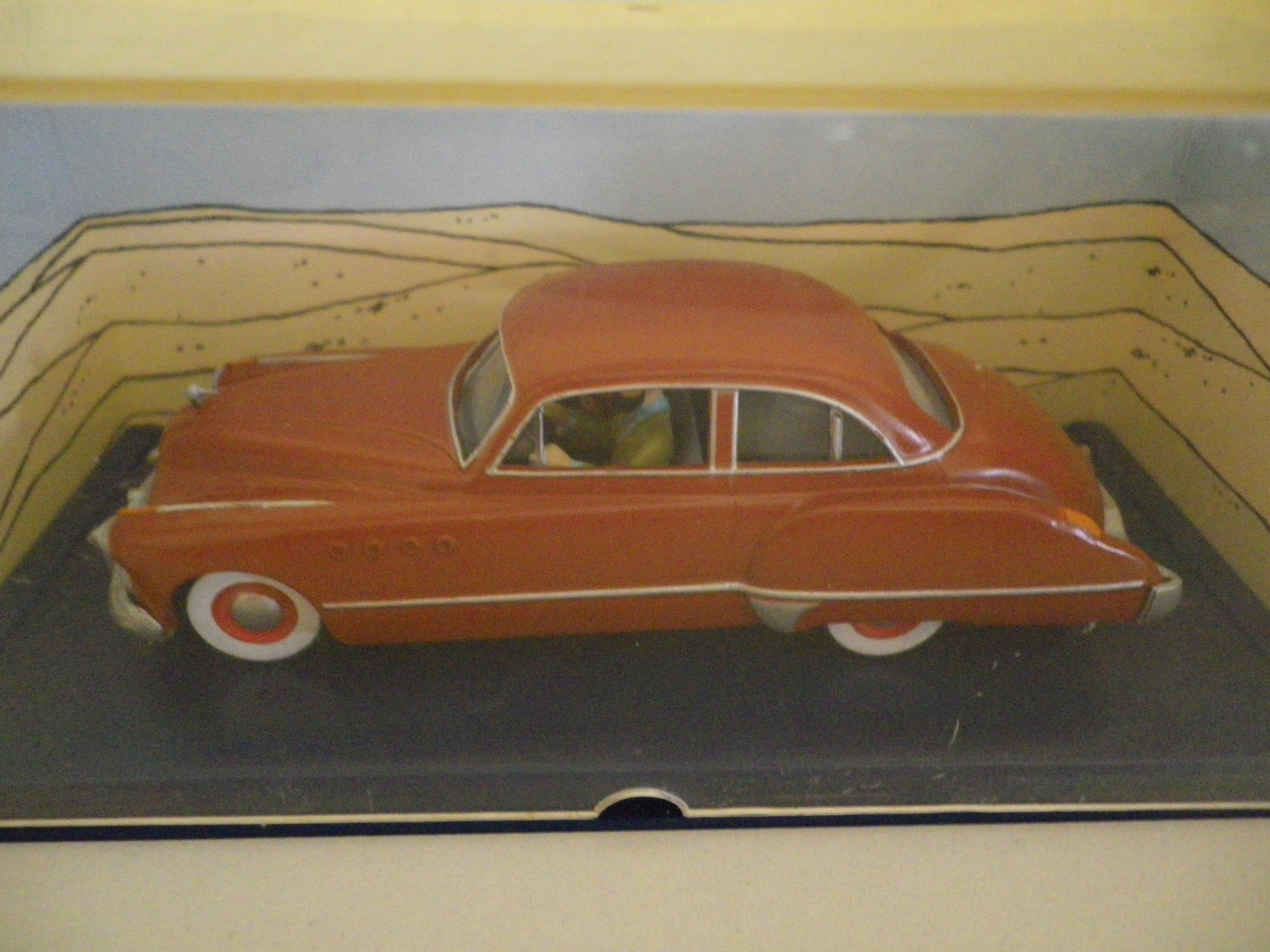 Lot of 5 Tintin collection cars, 1/43rd, original cases