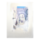 Framed Table Lithograph Watercolour Artist Mario Crippa Italy 70
