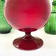 Large Empoli red blown glass carafe / Genie Bottle