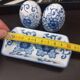 Vintage blue porcelain salt and pepper shakers