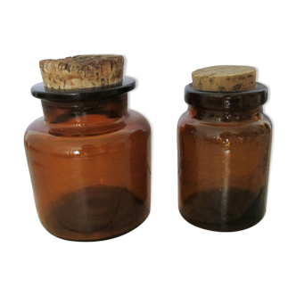 Set of two jars of apothecaries