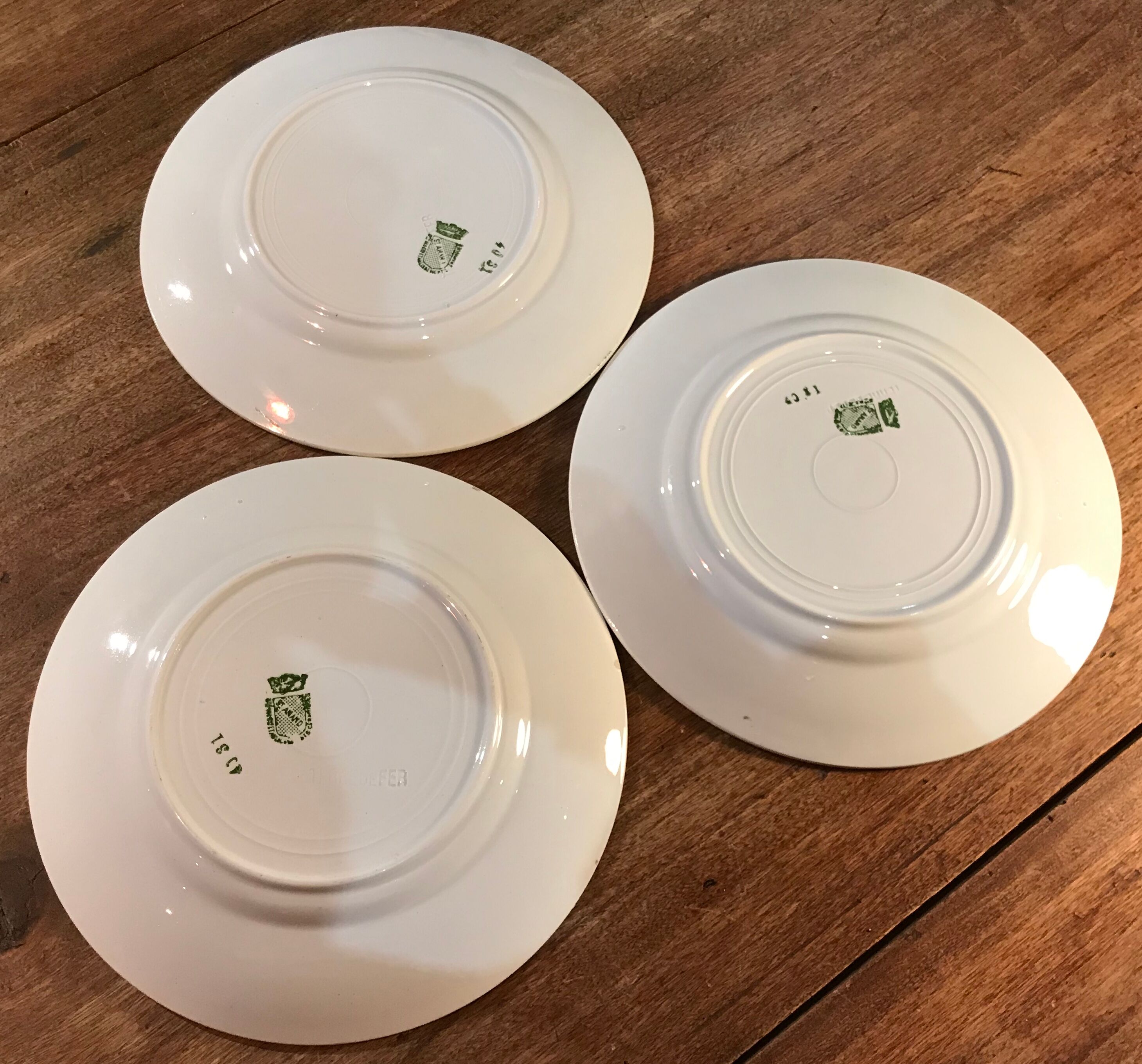 Series of 3 iron earth plates