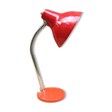 Red articulated desk lamp