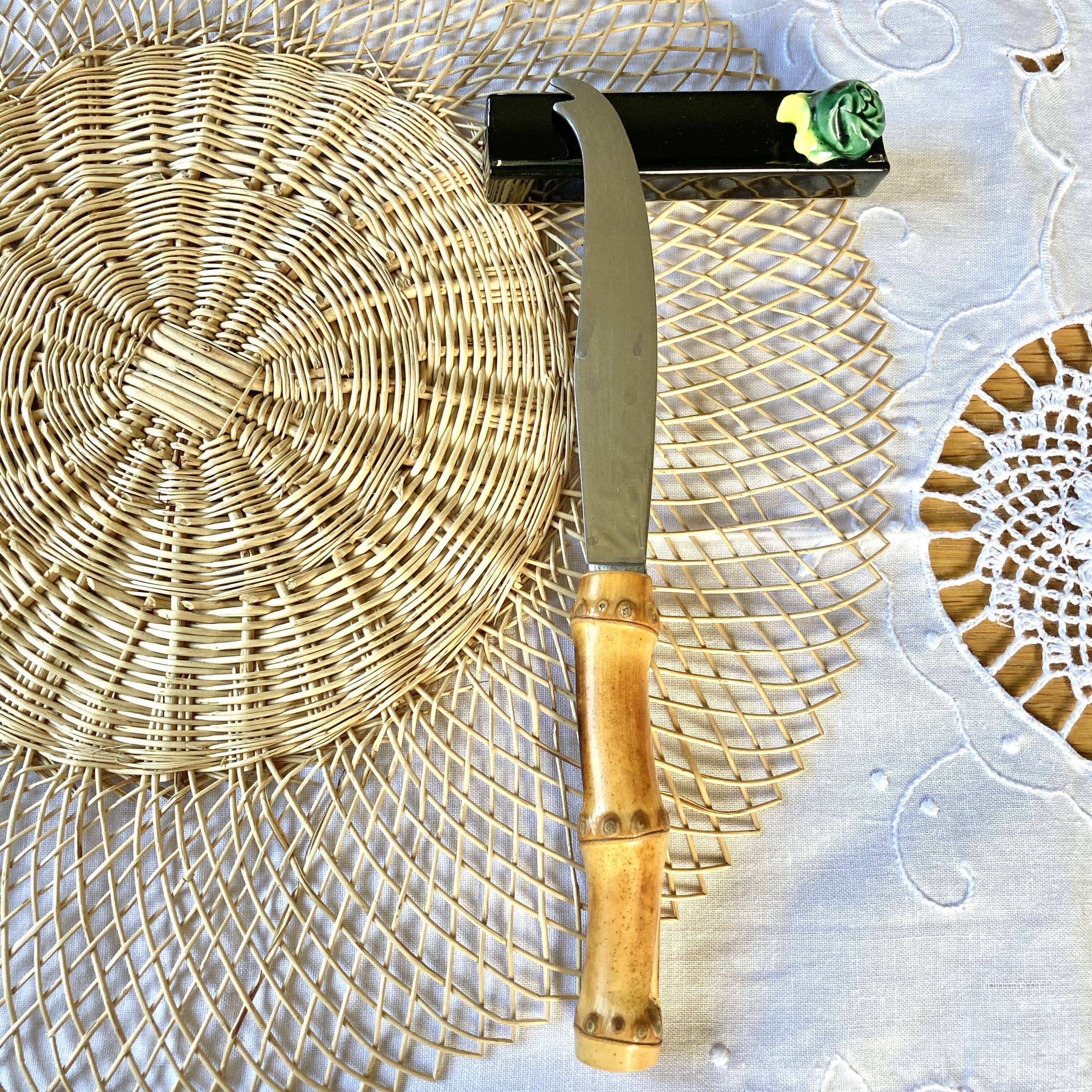 Box of 12 ceramic knife holders slip 50s