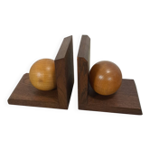 Vintage oude houten boekensteun