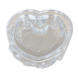 Cendrier en cristal de baccarat modèle aladin, forme cœur