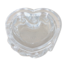 Cendrier en cristal de baccarat modèle aladin, forme cœur